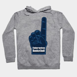 Minnesota Timberwolves Basketball Foam Finger Hoodie